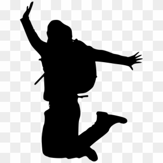 Png File Size - Man Jumping Silhouette Png Transparent, Png Download