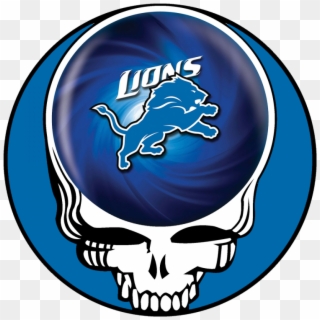 Detroit Lions Skull Logo Decals Stickers - Grateful Dead Steal Your Face, HD Png Download