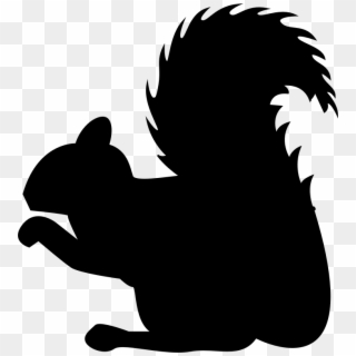 Squirrel Silhouette Png, Transparent Png