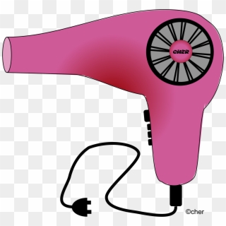 Hair Dryer And Scissors Png - Transparent Background Hair Dryer Clipart, Png Download