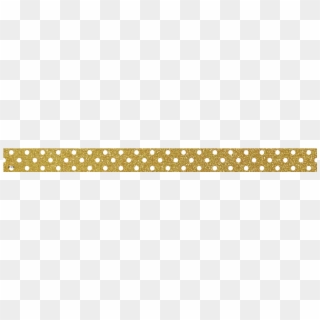 Clingy Thingies Gold With White Polka Dots Strips Alternate - Metal, HD Png Download