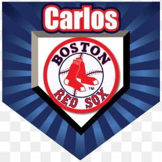 Red Sox Custom Home Plate Banner - Lets Go Red Sox, HD Png Download