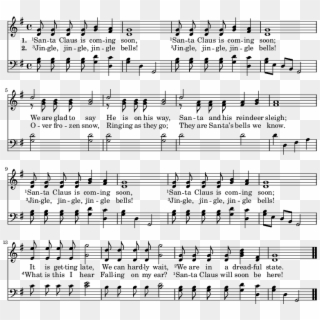 Primary Christmas Songs/jingle Bells - Sheet Music, HD Png Download