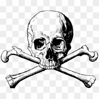 Skull And Crossbones Png Transparent Background - Skull And Bones Png, Png Download