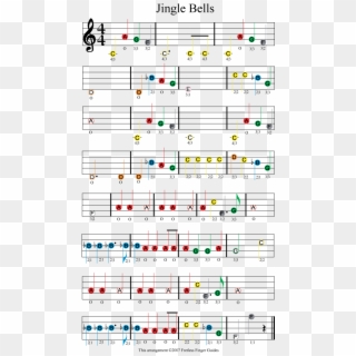 Jingle Bells Easy Color Coded Violin Sheet Music - Jingle Bells Boomwhackers Sheet Music, HD Png Download