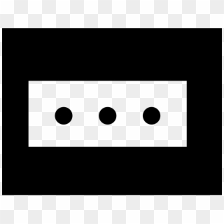 Wall Socket Of Three Holes In Rectangular Shape Comments - Circle, HD Png Download