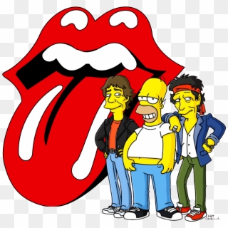 Homer Simpson Bart Simpson The Rolling Stones Musician - Rolling Stones The Simpsons, HD Png Download