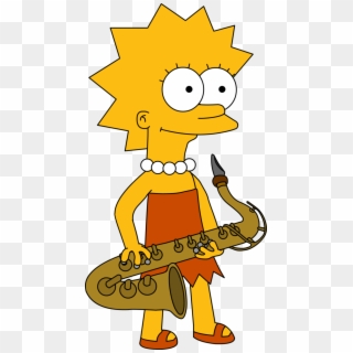 Revisited Bart Simpson Coloring Pages Free Printable - Lisa Simpson Tocando Sax, HD Png Download