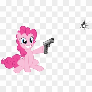Artist Needed, Bullet Hole, Earth Pony, Female, Fourth - My Little Pony Pinkie Pie Gun, HD Png Download