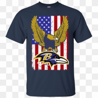 Baltimore Ravens Shirts Flag Usa Ravens Logo Team T - Baltimore Ravens, HD Png Download