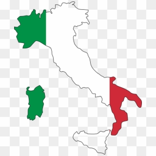 Free Vector Graphic - Italy Map Flag, HD Png Download
