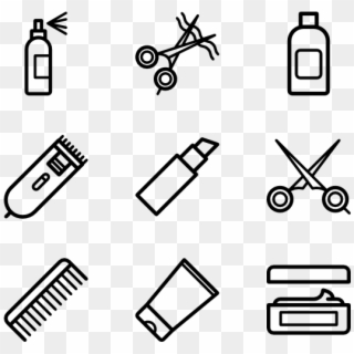 Hairdressing - Hair Salon Icons Png, Transparent Png