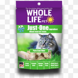 Just One Cod Cat 1oz Front Shadow - Cat Food Treats Freeze Dried, HD Png Download