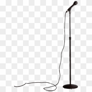 Download Microphone Stand Transparent Background Free - Microphone, HD Png Download