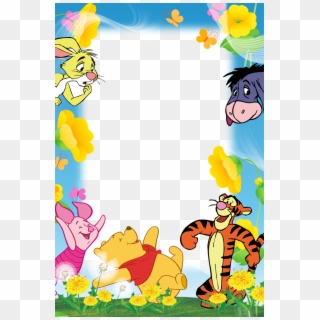 Borders For Paper, Borders And Frames, Frames Png, - Winnie The Pooh Border Design, Transparent Png