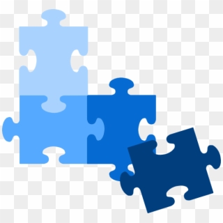 How To Set Use Group Of Blue Puzzle Pieces Svg Vector, HD Png Download
