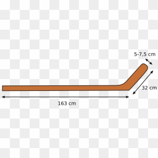Hockey Stick Rotated - Ice Hockey Stick Measurements, HD Png Download