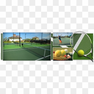 Lighted Tennis And Basketball Courts At Compass Pointe, - Soft Tennis, HD Png Download