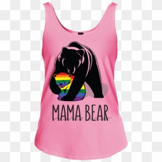 Mama Bear Lgbtq Threads Junior Fit Cotton Tank Top - Shirt, HD Png Download