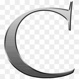 C Letter Metal Typography Alphabet 1328123 - Circle, HD Png Download