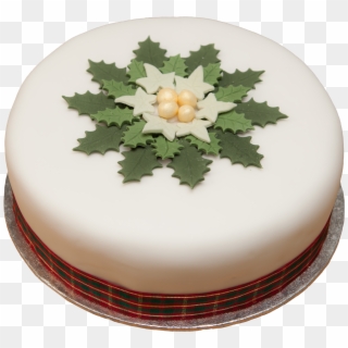 4 Holly Wreath 8inch - Holly Wreath Christmas Cake, HD Png Download
