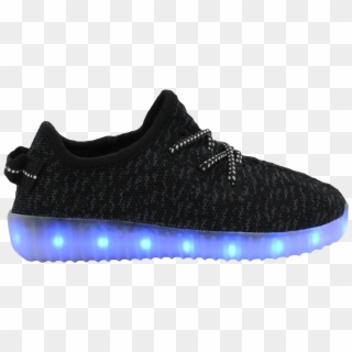 Galaxy Led Shoes Light Up Usb Charging Low Top Knit - Walking Shoe, HD Png Download