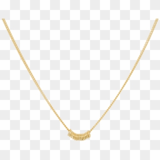 Multi Ring Necklace Goldplated V=1479144798 - Necklace, HD Png Download