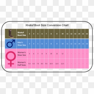 Mens Womens Shoe Size Chart Golf Shoes Png - Men And Women Shoe Size Conversion Chart, Transparent Png