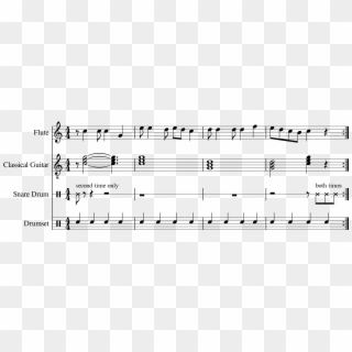 Skip A Note During A First Repeat - Music Notation Second Time Only, HD Png Download