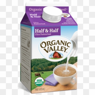 Pint Half & Half, Ultra Pasteurized, - Organic Valley Half And Half, HD Png Download