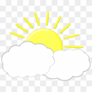 Clouds And Sun Clipart - Sun And Cloud Clipart, HD Png Download