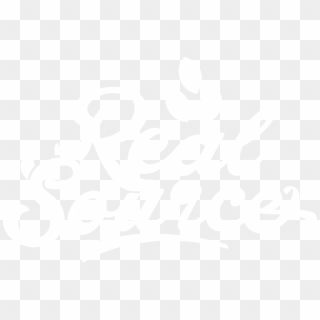 Real Source Logo Transparent White - Calligraphy, HD Png Download