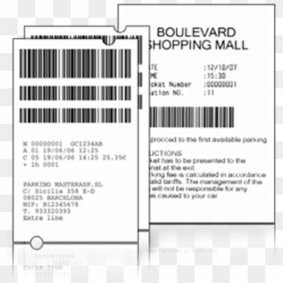 Adopting Barcode Tickets, Bps2000 Is A Parking Management - Parking Ticket With Barcode, HD Png Download