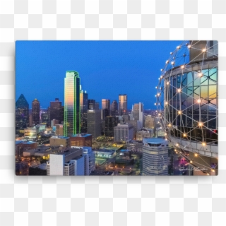 Iconic Dallas Sunset Canvas - City Of Dallas, HD Png Download