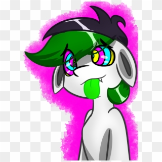 Askhypnoswirl, Bust, Colored Tongue, Earth Pony, Fangs, - Cartoon, HD Png Download