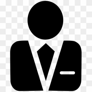 Person Svg File - Businessman Icon Png, Transparent Png