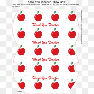 Thank You Teacher Apple Pillow Box, HD Png Download