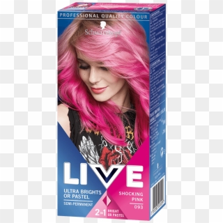 Ultra Brights Or Pastel - Live Pink Hair Dye, HD Png Download