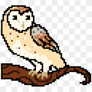 Barn Owl - Barn Owl Pixel Art, HD Png Download