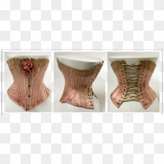 1904 French Silk Corset - Edwardian Corset Lacing, HD Png Download