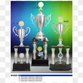 Ws 6093 Exclusive White Silver Trophy Ws 6093 Exclusive - Trophy, HD Png Download
