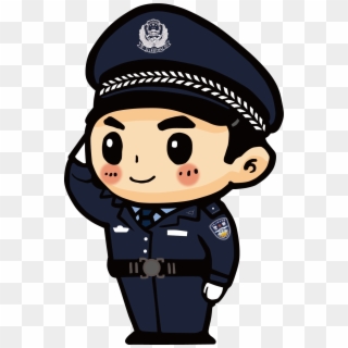 Cartoon Police Officer - Salute Police Png, Transparent Png