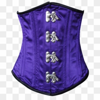 Front View Of Purple Fully Steel Boned Waist Shaiper - Corset, HD Png Download