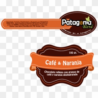 Choco Cafe Y Naranja - Label, HD Png Download