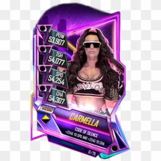Carmella S5 23 Neon - Wwe Supercard Neon Cards, HD Png Download