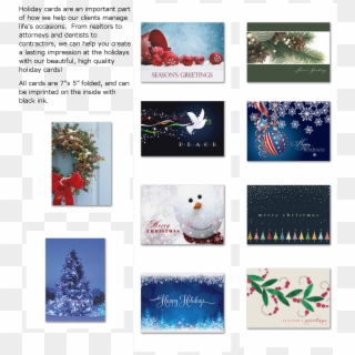 Holiday Cards With Text - Christmas Ornament, HD Png Download