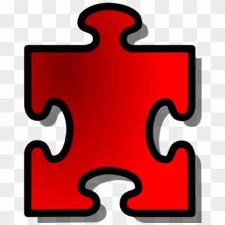 Red Jigsaw Piece 13 Png Clip Arts - Puzzle Piece With Transparent Background, Png Download