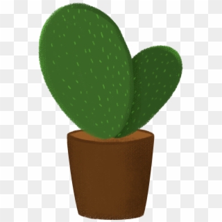 Cactus Green Plant Potted Png And Psd - Flowerpot, Transparent Png