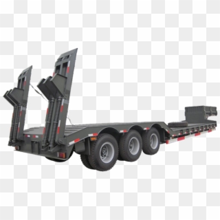 Transport Machinery 3 Axles Lowbed Semi Trailer - Trailer, HD Png Download