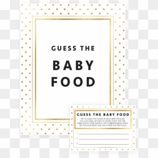 Guess The Baby Food Game Printable 388852 - Circle, HD Png Download